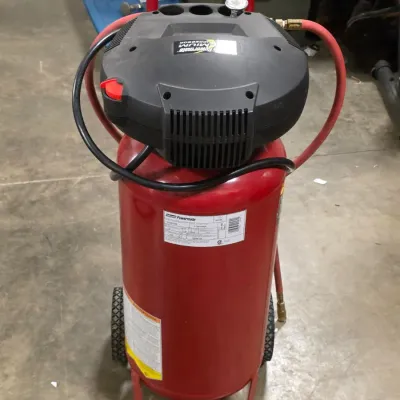 Sale Photo Thumbnail #332: Coleman Powermate Premium 11-Gallon 125 PSI Portable Vertical Air Compressor – Estate Sales Warehouse (GR)