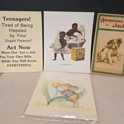 3 Vintage Posters and Vintage Adventures of Jack Booklet
