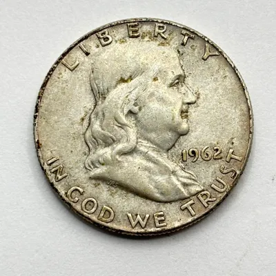 1962 - Silver Franklin Half Dollar