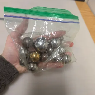 Vintage Metal Marbles