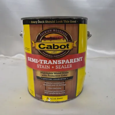 Sale Photo Thumbnail #180: New Dented Cabot Semi-Transparent Stain and Sealer