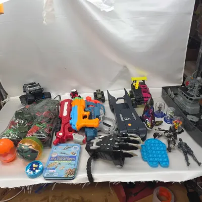Sale Photo Thumbnail #226: Large Collection of Kid's Toys Including Toy Soldiers, Boat, Cars, Monster Trucks and More!