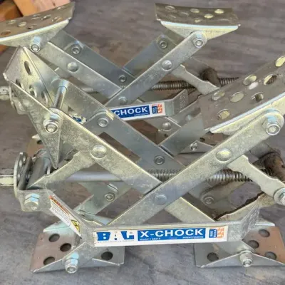 Pair of BAL X-Chock RV Wheel Stabilizers Model 28010 - Howard City Off-Site
