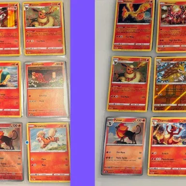 36 Assorted "Orange" Pokemon Cards