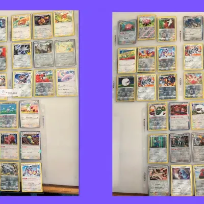 Lot of 54 Assorted Yellow and Silver Pokemon Cards