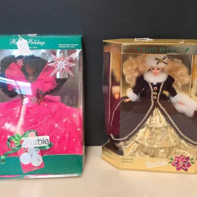 2 Holiday Barbies - 15646 and 4543