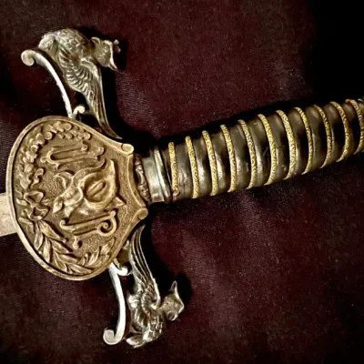 Antique 1882 and 1925 Knights of Pythias F.C.B. Fraternal Ceremonial Sword Scabbard.