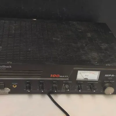 Radioshack PA Amplifier MPA 125 100 Watt 3 Mic