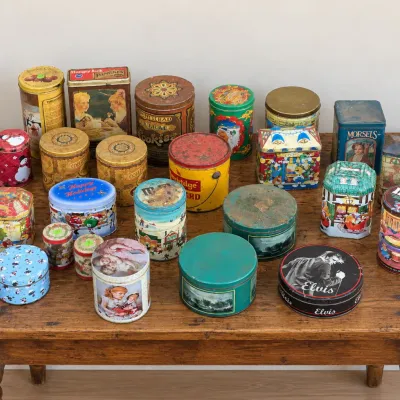 Collection of Vintage Tins