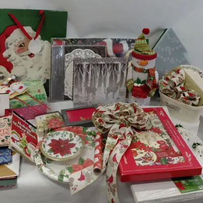 Christmas - Gift Bags & Boxes, Ornaments, Paper Plates & Napkins, Ornament Storage, Decor
