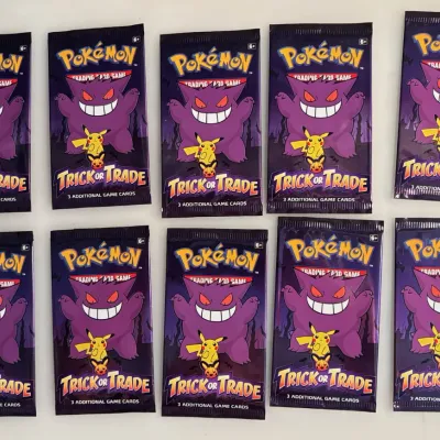 10 Unopened Pokemon Trick or Trade Card Packs