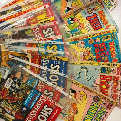 Large Vintage Collection of Comics - Archie's, Jughead Jones, Richie Rich, Shock, etc.