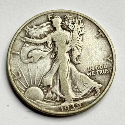 1939 D - Walking Liberty - Silver Half Dollar