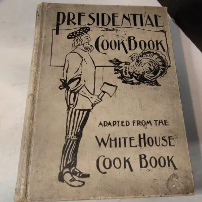 Sale Photo Thumbnail #287: 1906 Antique Presidential Cook Book White House Recipes, Edith Roosevelt Saalfield – Potterville