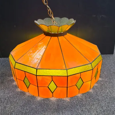 Stunning Green Stained Glass Parlor Light