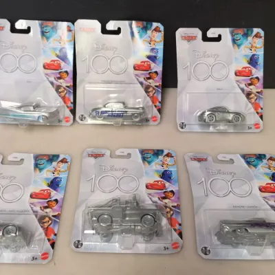 6 (New) Disney Cars 100 Year Collectors Cars