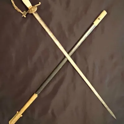 Rare Austro-Hungarian Model 1878 Imperial Court Dress Sword Mother-of-Pearl Hilt Original Scabbard