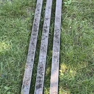 Assorted Metal Lot with Aluminum Channels and Round Metal Rods - Grand Rapids Off-Site