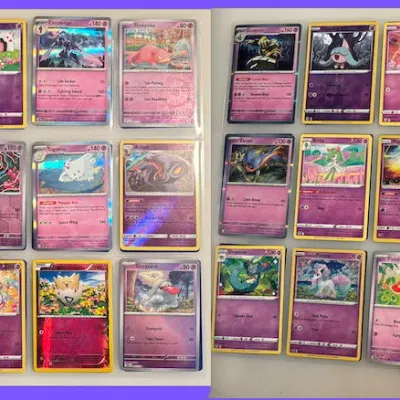36 Assorted "Purple" Pokemon Cards