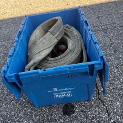 30' x 8" Heavy Duty 50,000 lb Recovery Strap with Large Clevis
