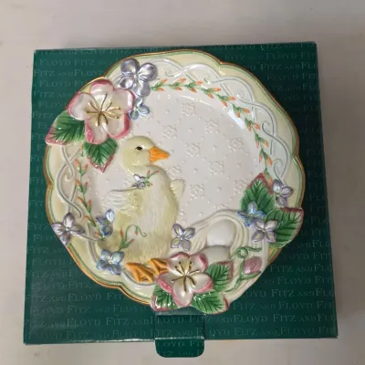 Fitz and Floyd Garden Rhapsody Dish with Original Box