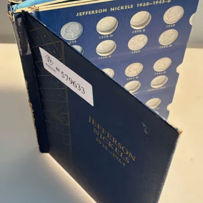 Deluxe Whitman Jefferson Nickel Coin Folder with 1950 D Key Date Coin