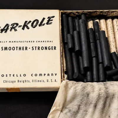1940-50s Weber Costello Char-Kole Artist Drawing Charcoal Original Box, USA - Potterville