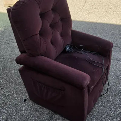 Burgundy La-Z-Boy Electric Recliner