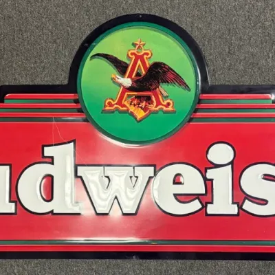1994 Large Budweiser Metal Sign