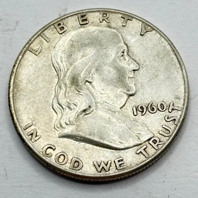 1960 - Silver Franklin Half Dollar