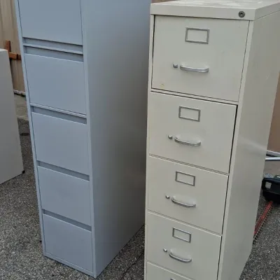 Sale Photo Thumbnail #79: Pair of 5 Drawer Filing Cabinets