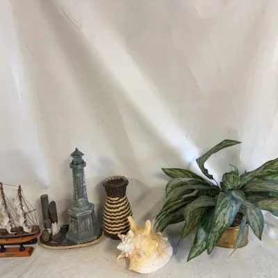 Small Collection of Mostly Nautical Themed Home Decorations