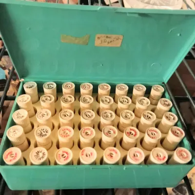 Vintage 1960s Avon Lipstick Sample Case With Original Mini Tubes. Perfect Retro Vanity Piece - Potterville