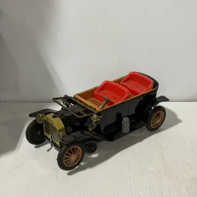 Sale Photo Thumbnail #13: Vintage Tin Litho Ford Model T Touring Car Toy with Red Interior – Estate Sales Warehouse (GR)