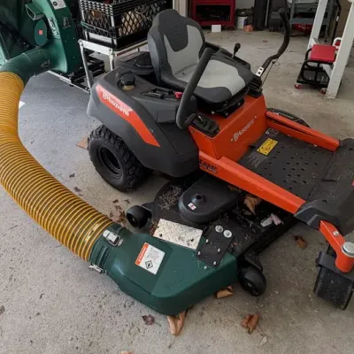 Husqvarna Z254F Zero Turn Riding Mower w/ Cyclone Rake & Kawasaki FR691V Engine – Howard City Off-Site