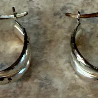 Pair of Vintage "925" Marked Earrings - 4.2g - Lake Odessa Off-Site