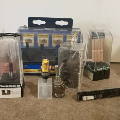 Various Router Bits and Sanding Drum Set – Grand Rapids Off-Site