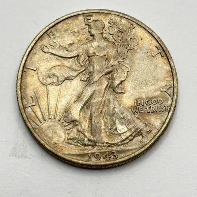 1943 - Walking Liberty - Silver Half Dollar