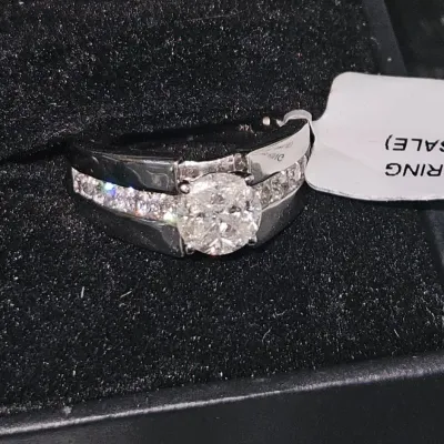Sale Photo Thumbnail #15: 14KT White Gold Engagement Ring 1.18CT Brand New - Size 7 – Estate Sales Warehouse (GR)