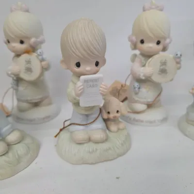 21 Vintage Porcelain Precious Moments Figurines