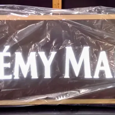 Sale Photo Thumbnail #6: New Unused 32" Remy Martin Cognac Illuminated Bar Advertising Sign Working Lighted Display – Potterville