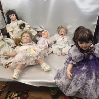 Sale Photo Thumbnail #121: Vintage Marie Osmond Lavender Rose Porcelain Doll, And More!