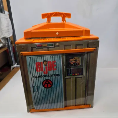 Vintage 1980's GI Joe Headquarters w/ Vintage GI Joe Toys