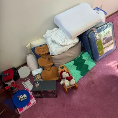 Assorted Household Decor, Bedding, Pillows, Blankets & Collectibles - Large Group Lot - Lake Odessa Off-Site
