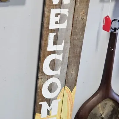 Hanging Welcome Sign [39 Inches] - Estate Sales Warehouse (GR)