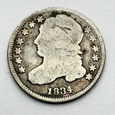 Sale Photo Thumbnail #48: 1834 - Capped Bust Silver Dime