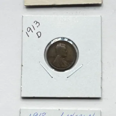 Sale Photo Thumbnail #58: 1913 - P / D / S - Key Date - Lincoln Cent Year Set