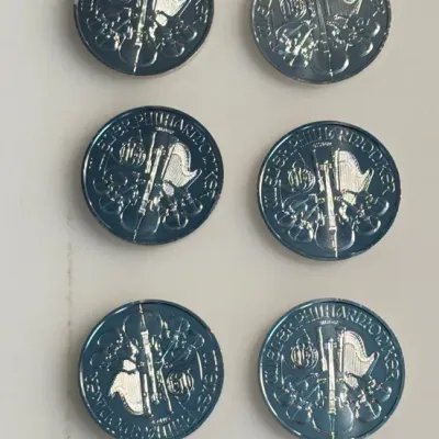 Sale Photo Thumbnail #53: Lot of 10 - 1 oz . - .999 Fine Silver - 2019 Philharmonic Silver Rounds