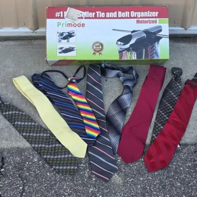 Sale Photo Thumbnail #273: Motorized Tie and Belt Organizer with Assorted Ties