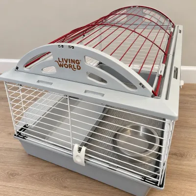 "Living World" Small Animal Cage w/ Litter Pellets